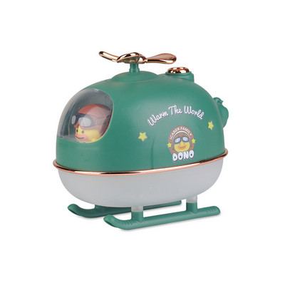 Mini Cartoon helikopter aroomi õhuniisutaja USB elektriline eeterlike õlide hajuti sooja öövalgusega autokontori koju