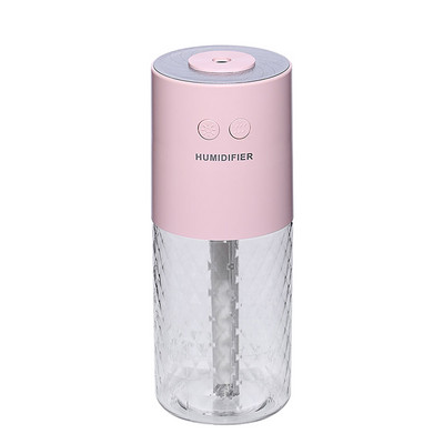 Vezeték nélküli légpárásító mini USB hordozható újratölthető párásító tisztító aromadiffúzor színes vetítőlámpával