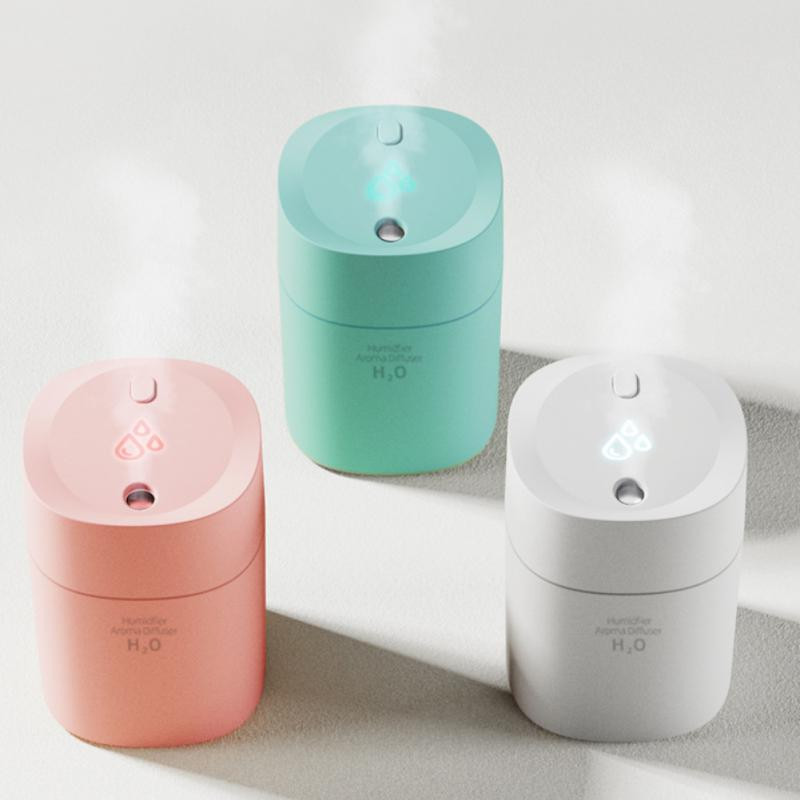 220ml USB Air Humidifier Mini Portable Essential Oil Diffuser Ultrasonic Cool Mist Maker Purifier Night Light Home Office