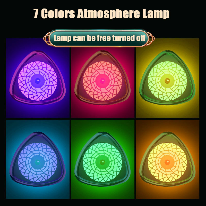 Ultrahangos légpárásító 1000MLUSB autós ködpermetező készítő ködképző LED éjszakai lámpával Otthoni irodai aroma illóolaj diffúzor