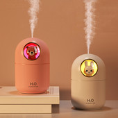 Usb Mini Leuke Huisdier Luchtbevochtiger 300Ml Draagbare Zacht Licht Ultrasone Aroma Diffuser Humidificador Voor Thuis