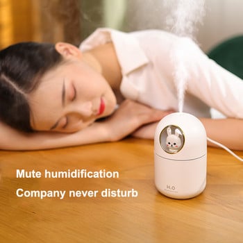 Usb Mini Leuke Huisdier Luchtbevochtiger 300Ml Draagbare Zacht Licht Ultrasone Aroma Diffuser Humidificador Voor Thuis
