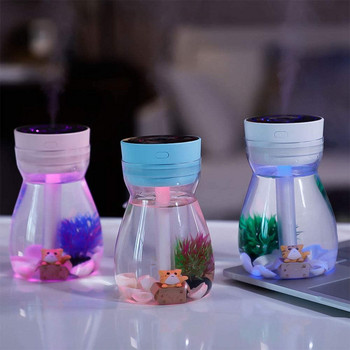 380mL Mini Diffuser Humidifier Air Yours Defus For Cars Γραφεία Υπνοδωμάτια 7 LED φώτα νύχτας