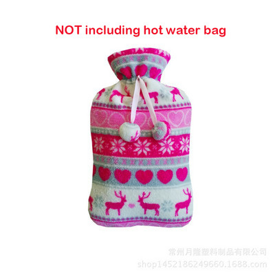 Kokybiškas megztas karšto vandens butelio dangtelis, skirtas 2 l.