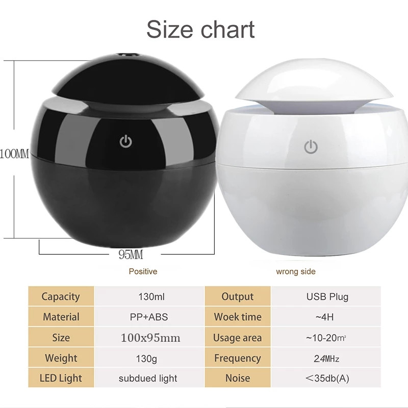 Υγραντήρας αέρα υπερήχων Διαχύτης λαδιού αιθέριου αρώματος ξύλου με ελαφρύ LED ηλεκτρικό παρασκευαστή ομίχλης αρωματοθεραπείας