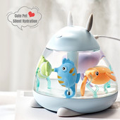 USB kaasaskantav armas lemmikloomade õhuniisutaja aroomi parfüümi difuusor ultraheli kodu ruumi lõhnaõli õhupuhasti eeterlike õlide niisutaja