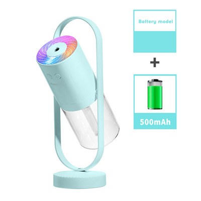 200 ml-es forgó légpárásító aromadiffúzor otthoni illóolaj diffúzor ködkészítő Fogger illatdiffúzor LED-es éjszakai fénnyel