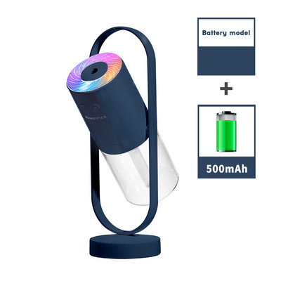 200 ml-es forgó légpárásító aromadiffúzor otthoni illóolaj diffúzor ködkészítő Fogger illatdiffúzor LED-es éjszakai fénnyel