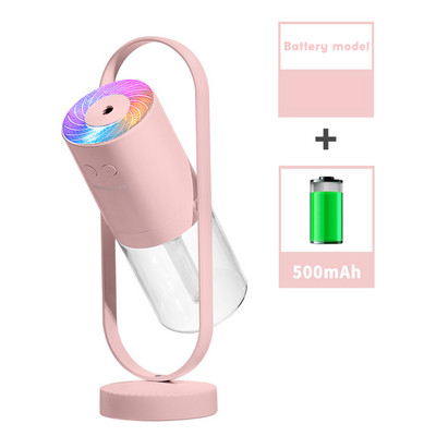 200 ml-es forgó légpárásító aromadiffúzor otthoni illóolaj diffúzor ködkészítő Fogger illatdiffúzor LED-es éjszakai fénnyel