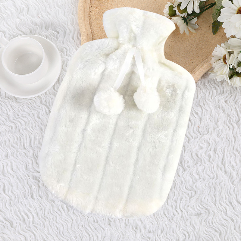 2L-es hidegálló meleg műszőrme polár huzat téli védőtok Kivehető plüss melegvizes palackhuzat hővédő huzatok