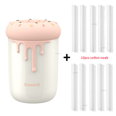 250 ml Lovely Donut légpárásító USB aromaterápiás diffúzor romantikus LED lámpával Ultrahangos mini autós vízködkészítő porlasztó