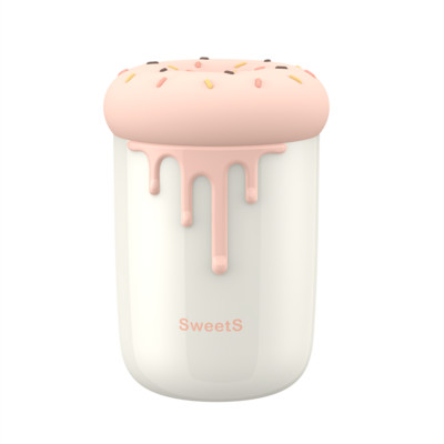 250 ml Lovely Donut légpárásító USB aromaterápiás diffúzor romantikus LED lámpával Ultrahangos mini autós vízködkészítő porlasztó