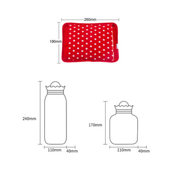Πακέτο θερμότητας θερμαντήρα χεριών Χαριτωμένη επαναφορτιζόμενη ηλεκτρική τσάντα ζεστού νερού Ασφαλής γούνα κουνελιού επαναχρησιμοποιήσιμη μπουκάλι ζεστού νερού Βύσμα ζεστού νερού ΗΠΑ/ΕΕ