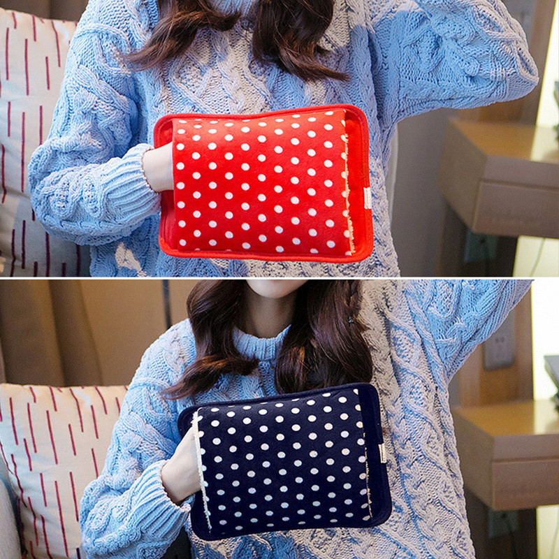 Încălzitor de mâini Pachet de căldură Drăguț, reîncărcabil, geantă electrică cu apă caldă de siguranță, blană de iepure, sticle de apă caldă reutilizabilă Încălzitor de mâini, priză SUA/UE