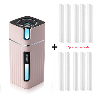 Nutikas õhuniisutaja ultraheli jaheda udu aroomi difuusor värvilise LED-valgustusega kontoriautode Umidificador Mist Maker Foggerile