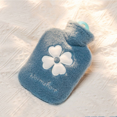 500/1000 ml flanellist kuumaveepudel kätesoojendaja talvine armas Kawaii veepudel tüdrukutele kaasaskantav vöökohaga kätesoojad pudelid