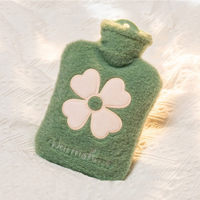 500/1000 ml flanellist kuumaveepudel kätesoojendaja talvine armas Kawaii veepudel tüdrukutele kaasaskantav vöökohaga kätesoojad pudelid