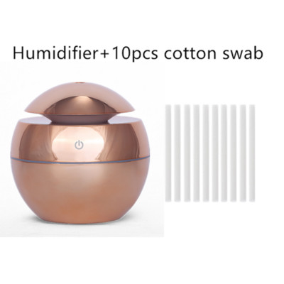 Umidificator de aer de 200 ml Difuzor de aromoterapie cu ultrasunete Mini pulverizator portabil Atomizor de ulei esențial USB cu lampă LED pentru casă