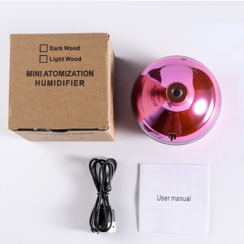 Umidificator de aer de 200 ml Difuzor de aromoterapie cu ultrasunete Mini pulverizator portabil Atomizor de ulei esențial USB cu lampă LED pentru casă