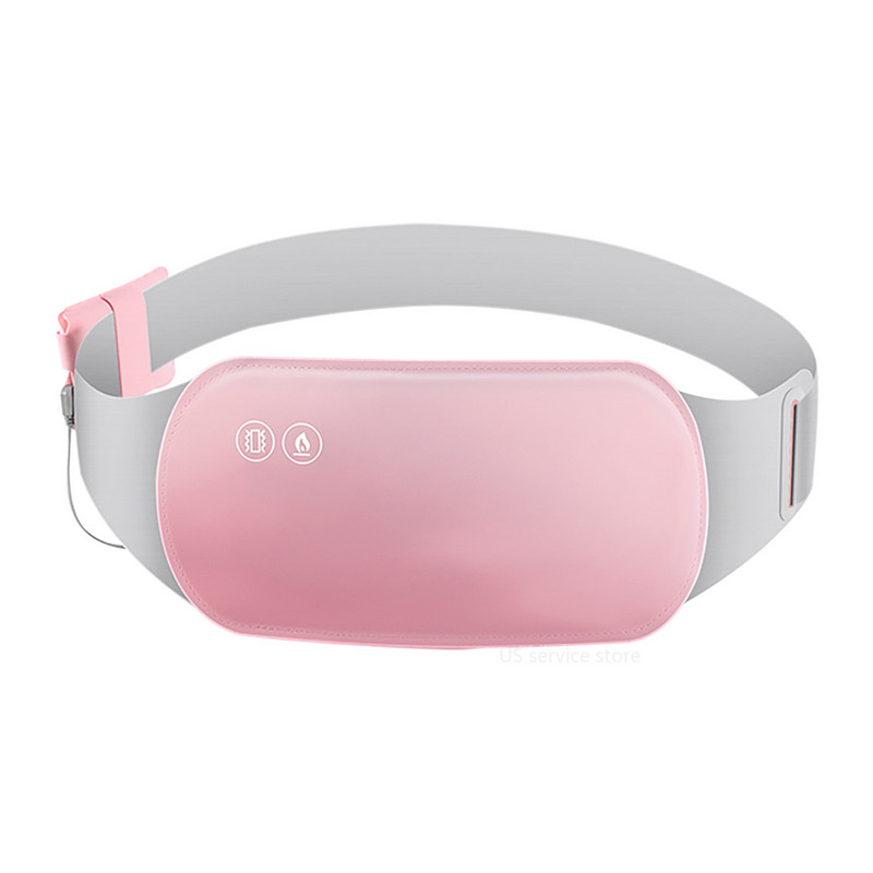 Mėnesines mažinantis kaitinimo padas Elektrinis šildomas vibracinis masažo diržas, plaunamas šildomas pagalvėles moterims moterims, mažinantis menstruacinį skausmą