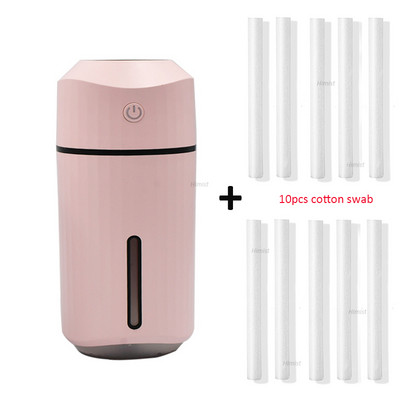 320 ml-es ultrahangos autós párásító Creative Lecai Cup USB Aroma diffúzor levegőtisztító hidratálás 7 színű éjszakai fénnyel