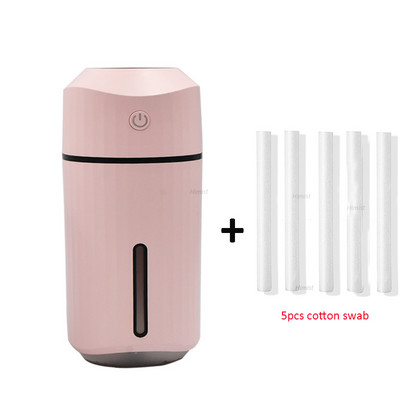 320 ml-es ultrahangos autós párásító Creative Lecai Cup USB Aroma diffúzor levegőtisztító hidratálás 7 színű éjszakai fénnyel