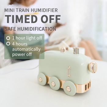 300 ml Ulrasonic Air Humidifier Mini Train USB Essential Oil Diffuser Aroma Mist Maker Fogger Преносим пулверизатор за дома