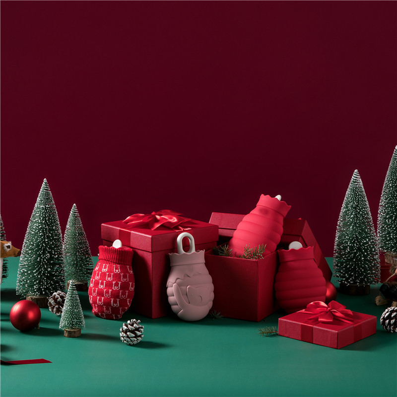 Φορητό μπουκάλι ζεστού νερού Χρώμα χοντρό νερό ζεστό αξεσουάρ Νερό Τυχαίες σακούλες Hot bottle Rubber Color House