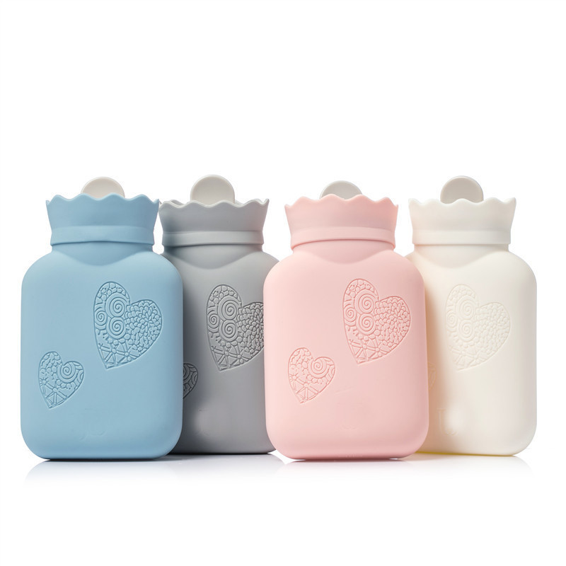 Φορητό μπουκάλι ζεστού νερού Χρώμα χοντρό νερό ζεστό αξεσουάρ Νερό Τυχαίες σακούλες Hot bottle Rubber Color House