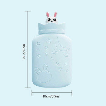 Преносима чанта за гореща вода Силиконов безопасен сладък дизайн Микровълново отопление Поддържа по-топло