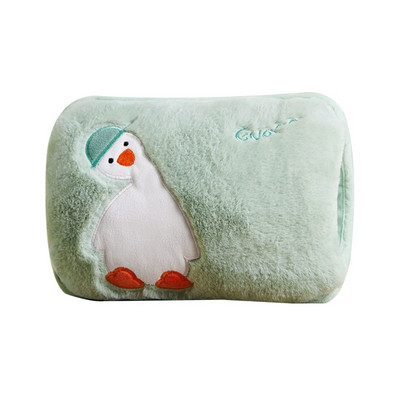 H55A melegvizes zsák, újratölthető elektromos fűtőpalack melegebb polár huzattal, melegvizes palack, újratölthető fűtőbetét