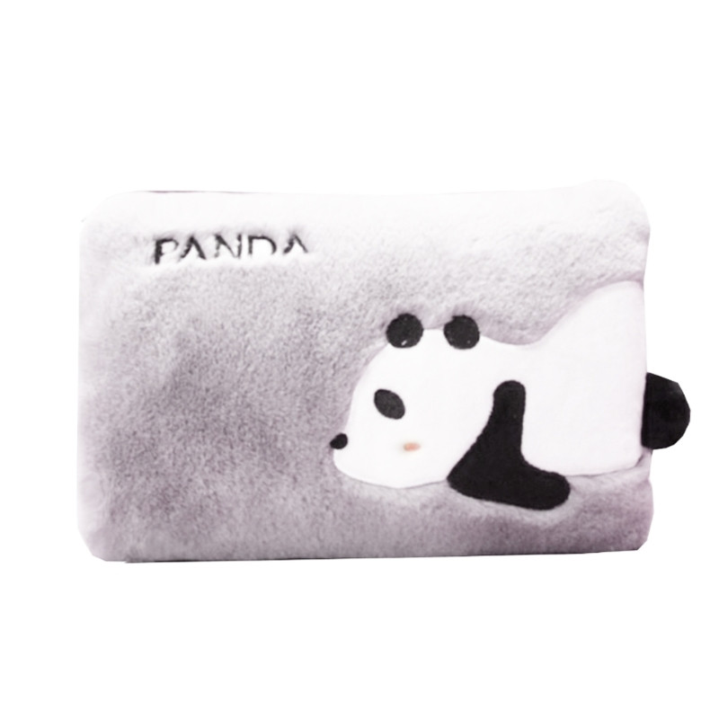 H55A melegvizes zsák, újratölthető elektromos fűtőpalack melegebb polár huzattal, melegvizes palack, újratölthető fűtőbetét