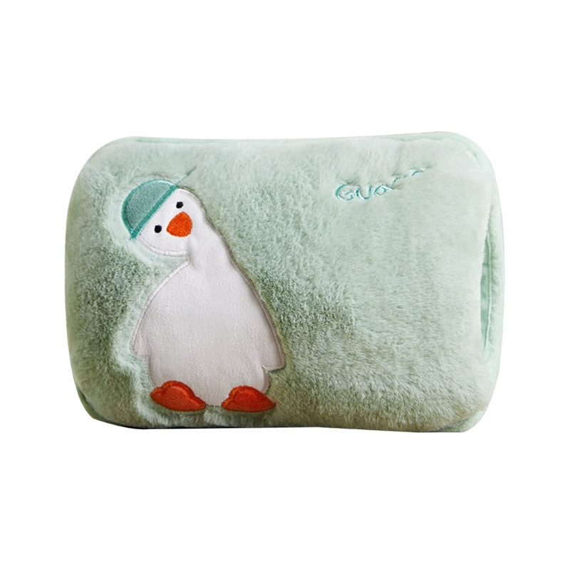 H55A melegvizes zsák, újratölthető elektromos fűtőpalack melegebb polár huzattal, melegvizes palack, újratölthető fűtőbetét