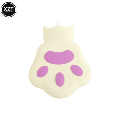 Kézmelegítő táska Creative Bear Paw melegvizes táska robbanásbiztos zuhanásbiztos vízbefecskendező szilikon táska aranyos kézmelegítő ajándék