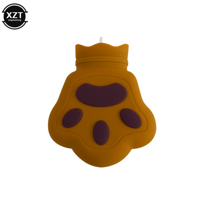 Kézmelegítő táska Creative Bear Paw melegvizes táska robbanásbiztos zuhanásbiztos vízbefecskendező szilikon táska aranyos kézmelegítő ajándék