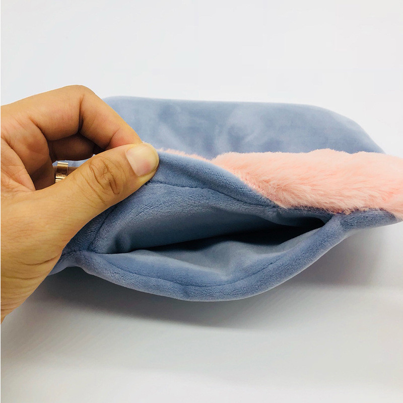 Μπουκάλι ζεστού νερού Kawaii Cat Tail για με κάλυμμα Μαλακό βελούδινο, χαριτωμένο χειμωνιάτικο θερμαντικό σώμα που γεμίζει νερό για τον πόνο της περιόδου