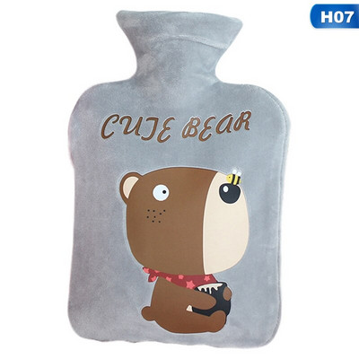 Egyszarvú rajzfilm hordozható melegvizes táska természetes gumi vízbefecskendezéses aranyos mini melegvizes palack nőknek