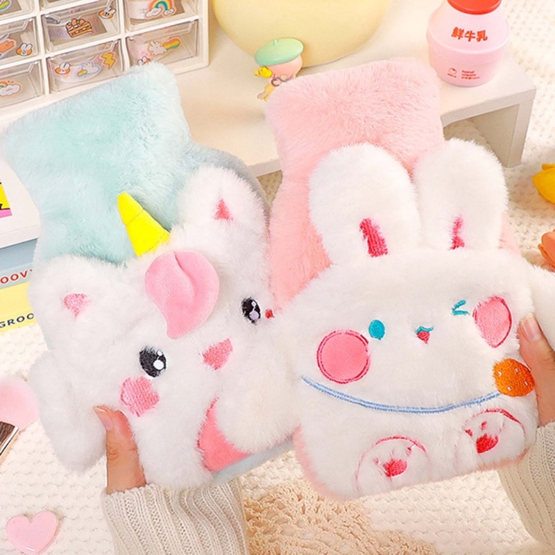 Boca za toplu vodu s mekim poklopcem Vrećica za toplu vodu od 500 ml za vrat, ruke, grijač za noge