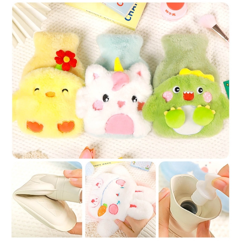 Boca za toplu vodu s mekim poklopcem Vrećica za toplu vodu od 500 ml za vrat, ruke, grijač za noge