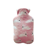 Husă pentru sac pentru sticla cu apă fierbinte Pânză lână Coral 1000 ml Păstrați căldura Moale Acasă Relaxant C66