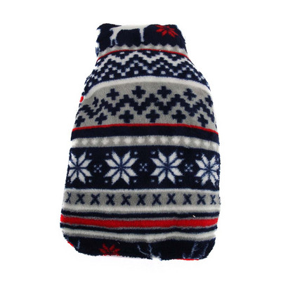 Husă pentru sac pentru sticla cu apă fierbinte Pânză lână Coral 1000 ml Păstrați căldura Moale Acasă Relaxant C66