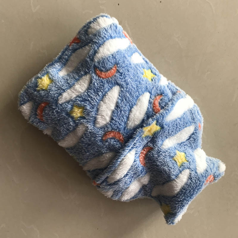 Husă pentru sac pentru sticla cu apă fierbinte Pânză lână Coral 1000 ml Păstrați căldura Moale Acasă Relaxant C66