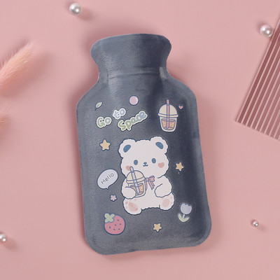 Χειμερινή προστατευτική θήκη Αποσπώμενη βελούδινη φιάλη ζεστού νερού Ψυχρή ανθεκτική θερμή ψεύτικη γούνα Fleece Θερμότητας με έγχυση νερού για σακούλα