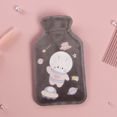 Χειμερινή προστατευτική θήκη Αποσπώμενη βελούδινη φιάλη ζεστού νερού Ψυχρή ανθεκτική θερμή ψεύτικη γούνα Fleece Θερμότητας με έγχυση νερού για σακούλα