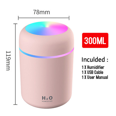 500ml Anti Gravity USB oro drėkintuvas Ultragarsinis skleidžiantis vandens lašus Cool Mist Maker Fogger oro valytuvas Kvepalai Aromaterapija