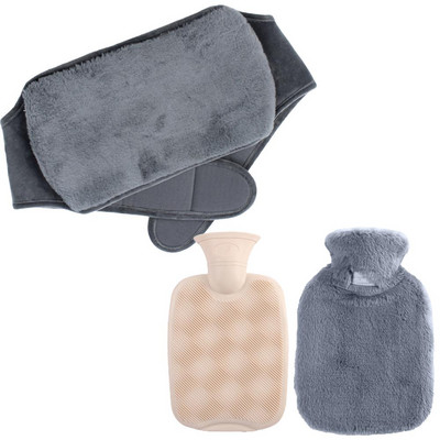 Forró vizes palack fedéllel meghosszabbító hordozható melegvizes táska övvédő melegítő fájdalomcsillapító nyak váll hát derékfájdalmak