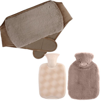 Forró vizes palack fedéllel meghosszabbító hordozható melegvizes táska övvédő melegítő fájdalomcsillapító nyak váll hát derékfájdalmak