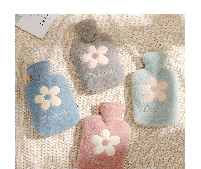 2000 ml-es melegvizes táska meleg hasra kezek aranyos melegvizes táska kézmelegítő virág melegvizes táska otthoni téli hordozható vízmelegítő