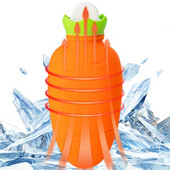 Rajzfilm melegvizes táska Mikrohullámú fűtés Téli melegvíz tasak Aranyos rajzfilm sárgarépa formájú hideg hideg tömörítés forró víz csomag