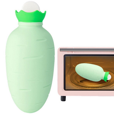 Rajzfilm melegvizes táska Mikrohullámú fűtés Téli melegvíz tasak Aranyos rajzfilm sárgarépa formájú hideg hideg tömörítés forró víz csomag